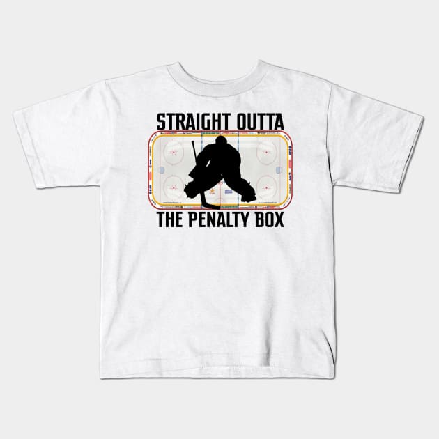 Straight Outta The Penalty Box Kids T-Shirt by Titou design